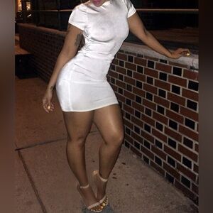 Sexy White Custom Made Dress